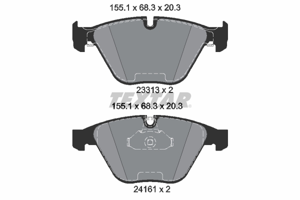 Set placute frana,frana disc 2331303 TEXTAR