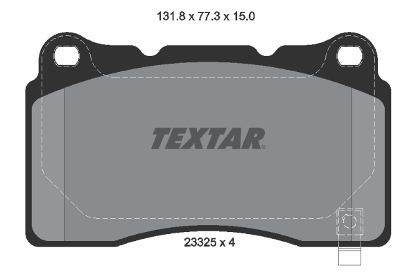 Set placute frana,frana disc 2332501 TEXTAR