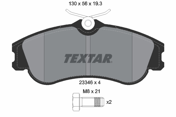 Set placute frana,frana disc 2334602 TEXTAR