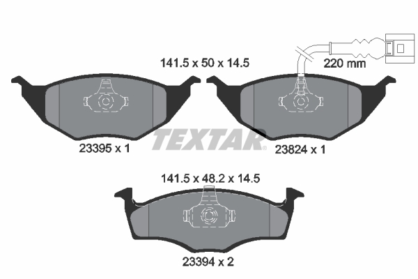 Set placute frana,frana disc 2339502 TEXTAR