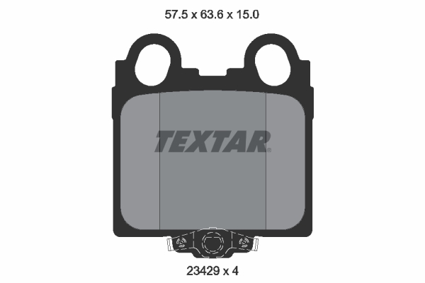 Set placute frana,frana disc 2342901 TEXTAR