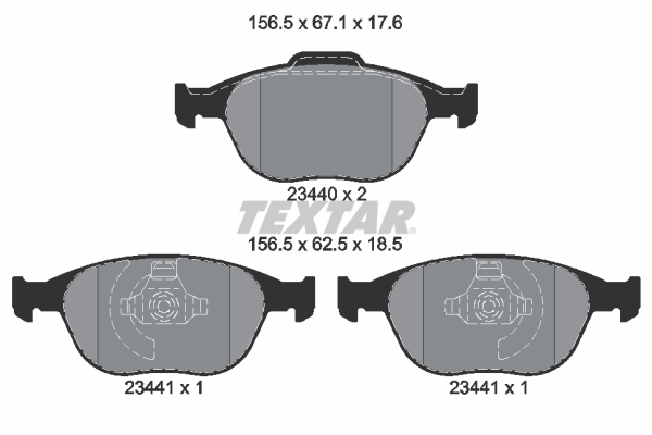 Set placute frana,frana disc 2344004 TEXTAR