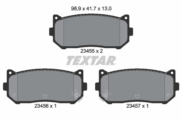 Set placute frana,frana disc 2345501 TEXTAR