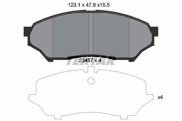 Set placute frana,frana disc 2348701 TEXTAR