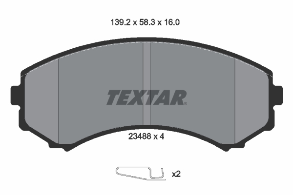 Set placute frana,frana disc 2348801 TEXTAR