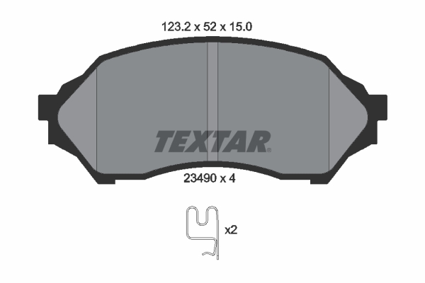 Set placute frana,frana disc 2349002 TEXTAR