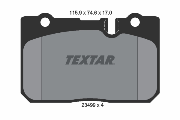 set placute frana,frana disc 2349901 TEXTAR