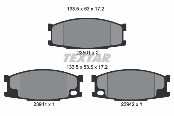 Set placute frana,frana disc 2350101 TEXTAR