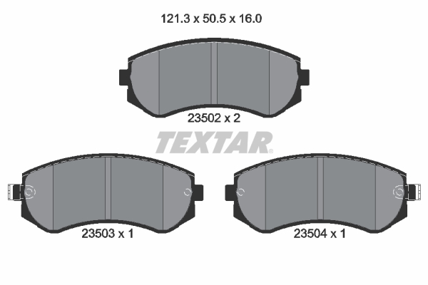 Set placute frana,frana disc 2350201 TEXTAR