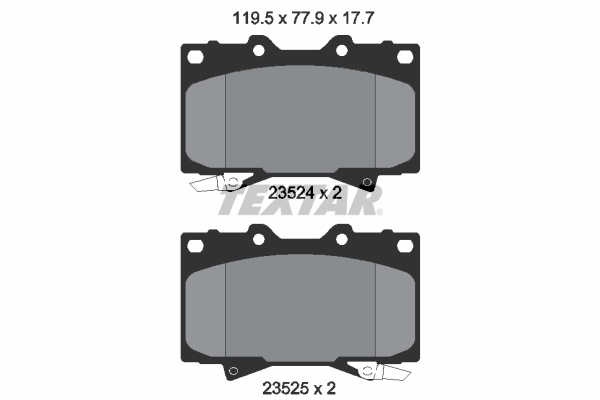 Set placute frana,frana disc 2352402 TEXTAR