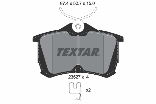 Set placute frana,frana disc 2352701 TEXTAR