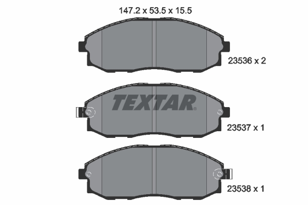 Set placute frana,frana disc 2353601 TEXTAR