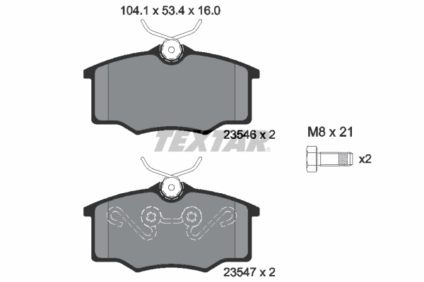 Set placute frana,frana disc 2354601 TEXTAR
