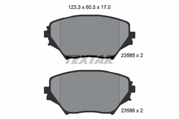 Set placute frana,frana disc 2358501 TEXTAR