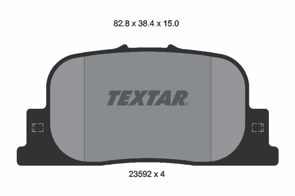 Set placute frana,frana disc 2359201 TEXTAR