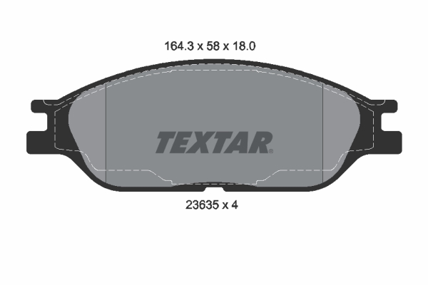set placute frana,frana disc 2363501 TEXTAR