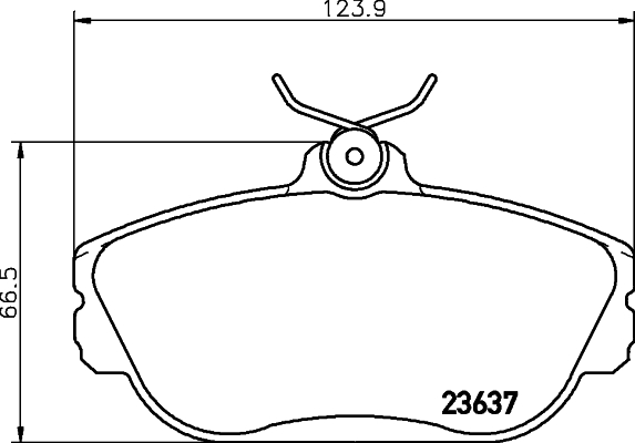 set placute frana,frana disc 2363701 TEXTAR
