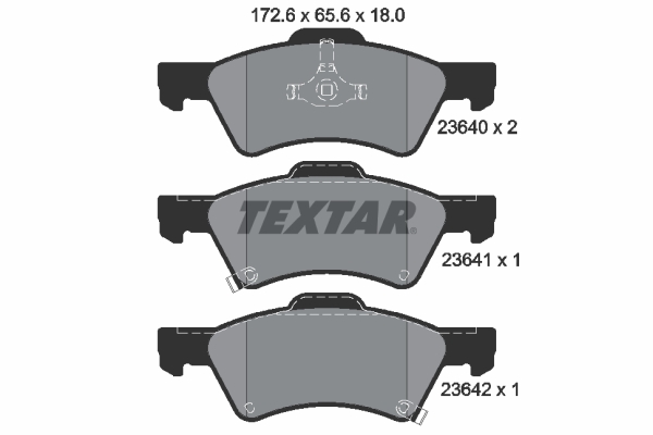 Set placute frana,frana disc 2364001 TEXTAR