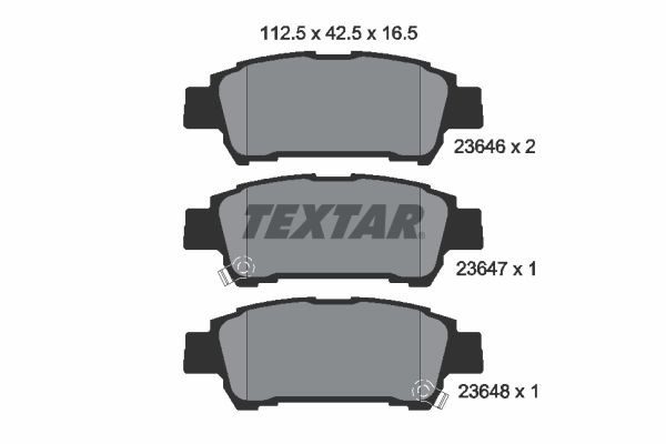 Set placute frana,frana disc 2364601 TEXTAR