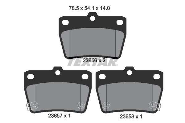 Set placute frana,frana disc 2365601 TEXTAR