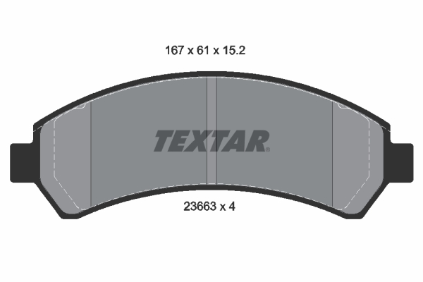 Set placute frana,frana disc 2366301 TEXTAR