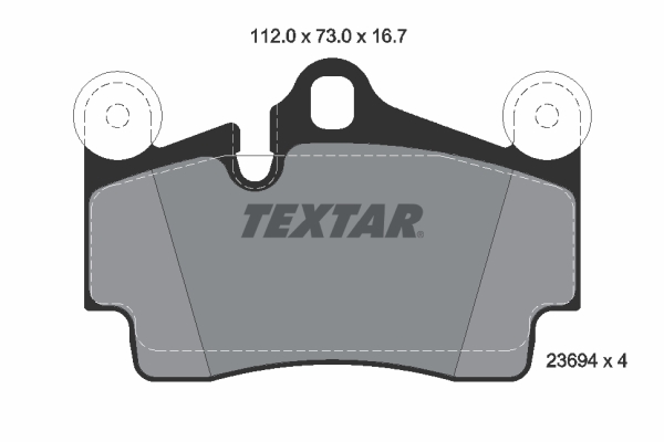 Set placute frana,frana disc 2369481 TEXTAR