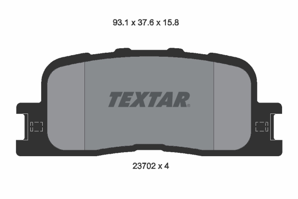 Set placute frana,frana disc 2370201 TEXTAR