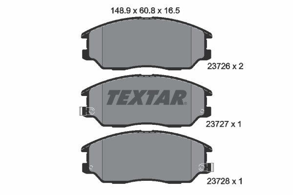 Set placute frana,frana disc 2372601 TEXTAR