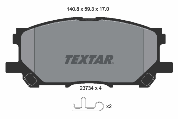 Set placute frana,frana disc 2373401 TEXTAR