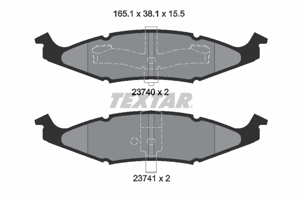 Set placute frana,frana disc 2374001 TEXTAR