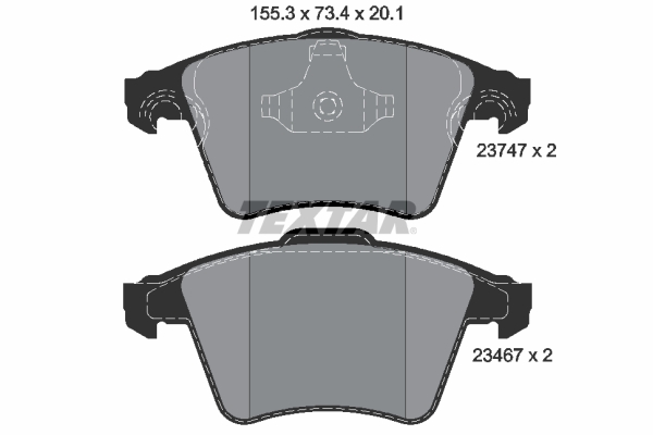 Set placute frana,frana disc 2374702 TEXTAR