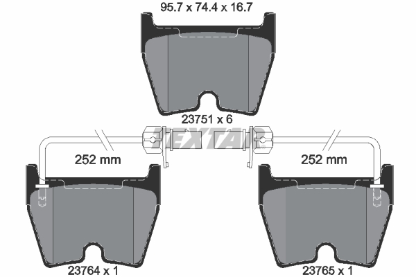 Set placute frana,frana disc 2375101 TEXTAR