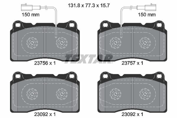 Set placute frana,frana disc 2375601 TEXTAR