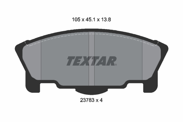 set placute frana,frana disc 2378301 TEXTAR