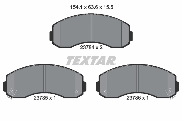 Set placute frana,frana disc 2378401 TEXTAR