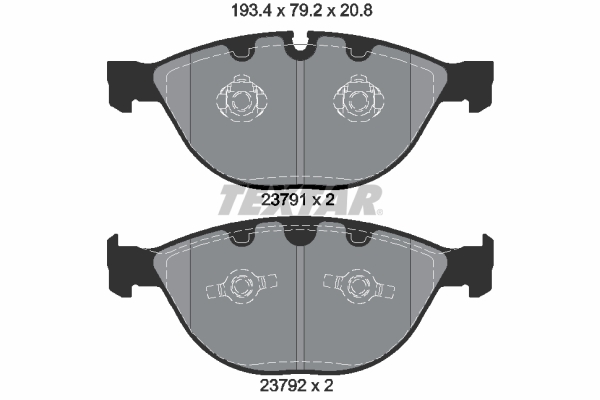 Set placute frana,frana disc 2379101 TEXTAR