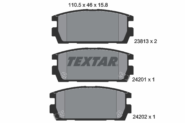 Set placute frana,frana disc 2381301 TEXTAR