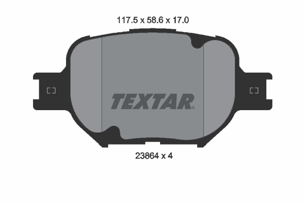 Set placute frana,frana disc 2386401 TEXTAR