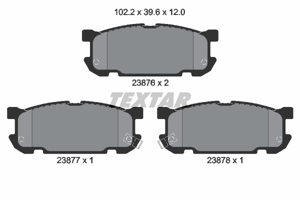 Set placute frana,frana disc 2387601 TEXTAR