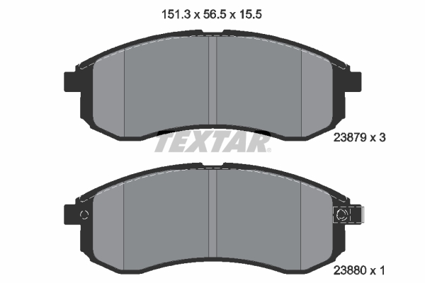 Set placute frana,frana disc 2387902 TEXTAR