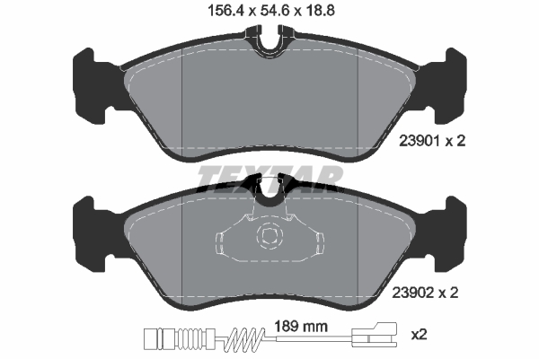 Set placute frana,frana disc 2390101 TEXTAR