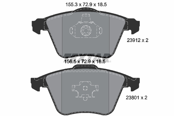 Set placute frana,frana disc 2391201 TEXTAR