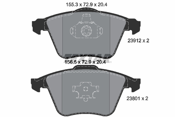 Set placute frana,frana disc 2391202 TEXTAR