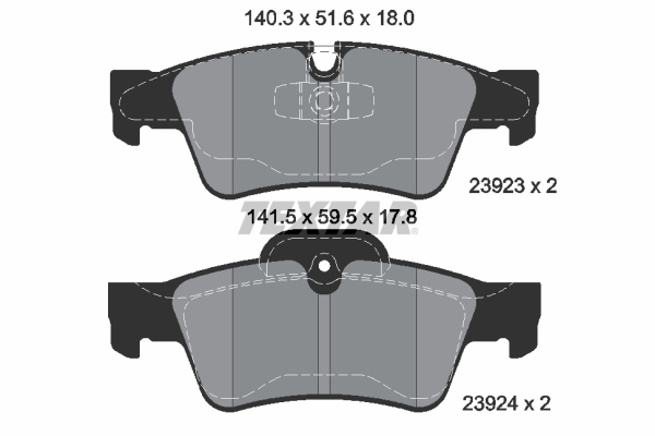 Set placute frana,frana disc 2392302 TEXTAR