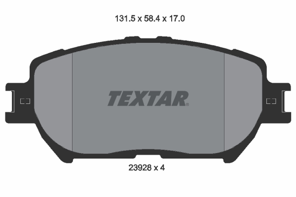 Set placute frana,frana disc 2392801 TEXTAR