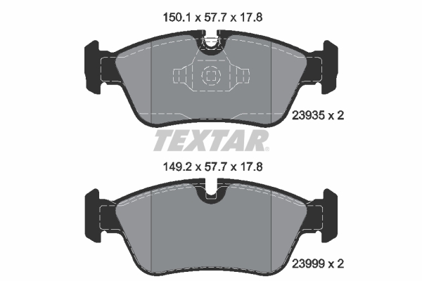 Set placute frana,frana disc 2393581 TEXTAR