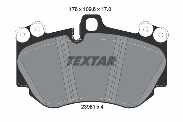 Set placute frana,frana disc 2396101 TEXTAR