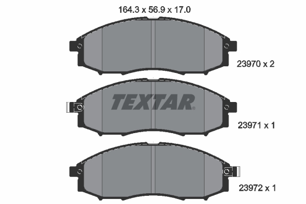 Set placute frana,frana disc 2397001 TEXTAR