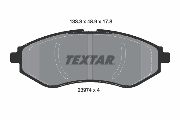 Set placute frana,frana disc 2397401 TEXTAR