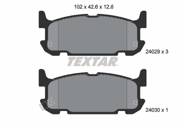 Set placute frana,frana disc 2402901 TEXTAR